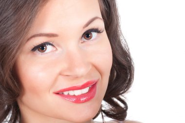 güzel Avrupa genç kadının portresi