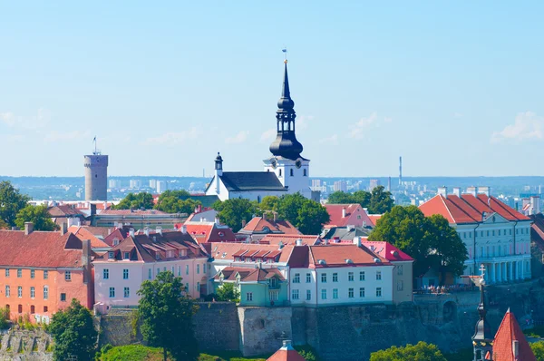 Gród Zdjęcie zrobione na stare miasto w Tallinnie — Zdjęcie stockowe