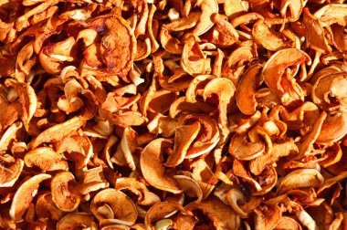 kurutulmuş dilimleri elma, Kuru elma dilim grup arka plan