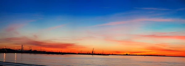 Bright sunset at the sea — Stock Photo, Image