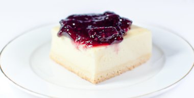 yumuşak meyveler ile dilim Cheesecake