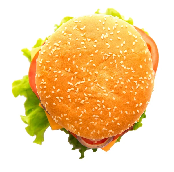 Finom és étvágygerjesztő hamburger — Stock Fotó