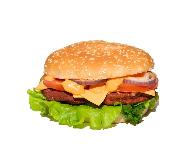 Hambúrguer saboroso e apetitoso — Fotografia de Stock