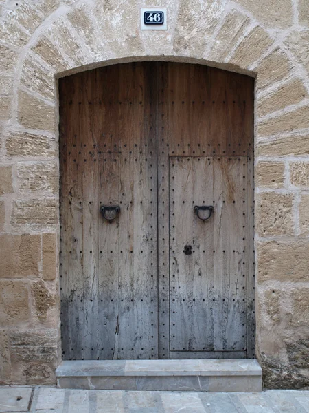 Portão marrom velho — Fotografia de Stock
