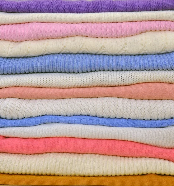 스웨터의 더미 — 스톡 사진