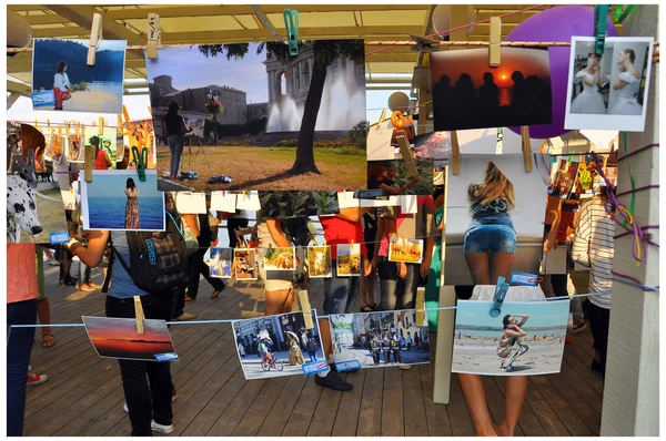 bir fotoğraf sergisi