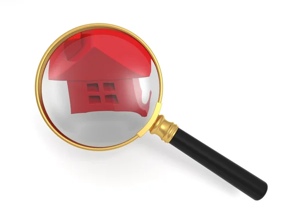 Search house — Stock Photo, Image