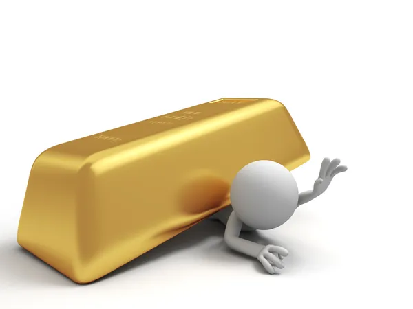 Guld tegel — Stockfoto
