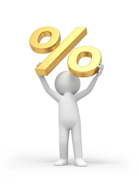 Символ процента — стоковое фото