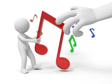 Not bir 3d elinden alma 3d insan