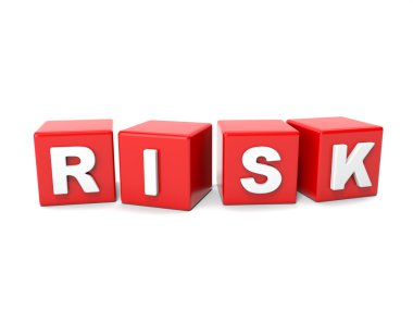 kırmızı, risk küp üzerinde yazıt