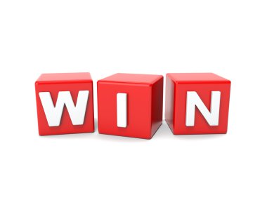 kırmızı, win küp üzerinde yazıt