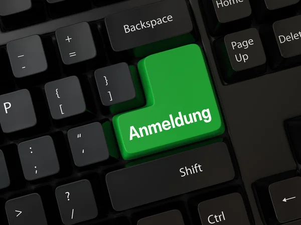 Anmeldung — Stock Photo, Image