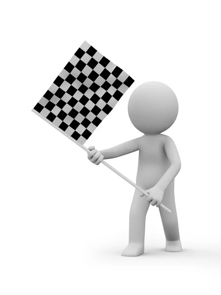 Bandiera a scacchi — Foto Stock