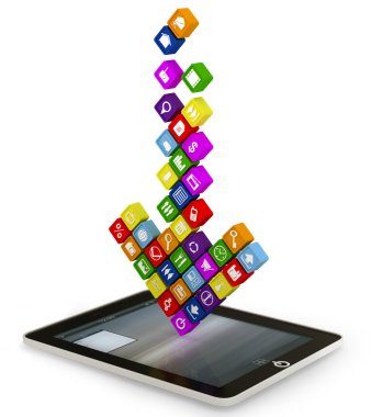 ekran gadget düşen apps yapılmış ok