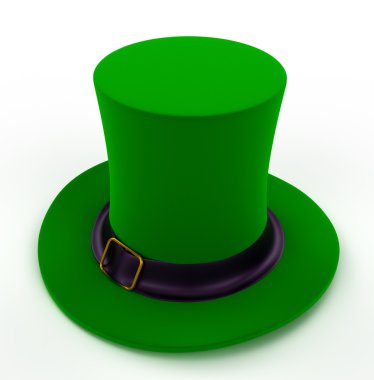 Zümrüt yeşil cin şapka St Patrick's Day için