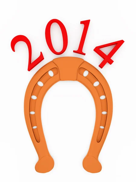 2014 new year of the horse. — Stock Photo, Image