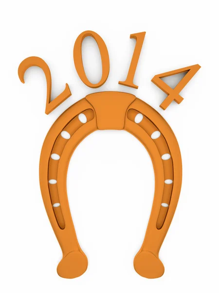 2014 new year of the horse. — Stock Photo, Image