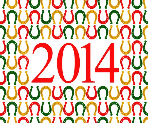 2014 new year of the horse. — Stock Photo, Image