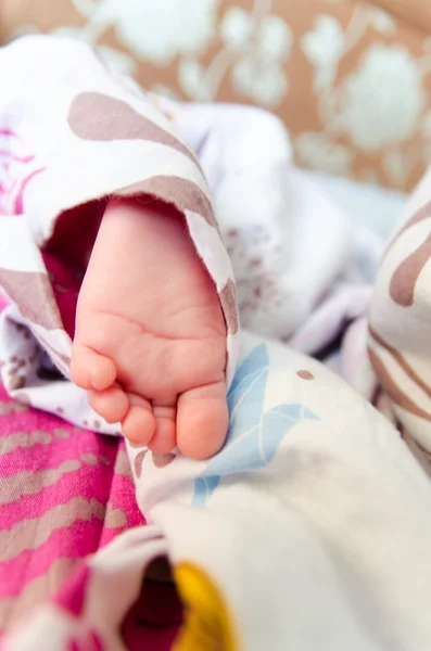 Adorabile neonato piedi — Foto Stock