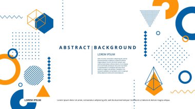 Çeşitli tasarım amaçları için soyut şekiller arka plan