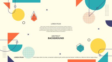 Çeşitli tasarım amaçları için soyut şekiller arka plan