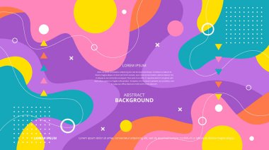 Çeşitli tasarım amaçları için soyut şekiller arka plan