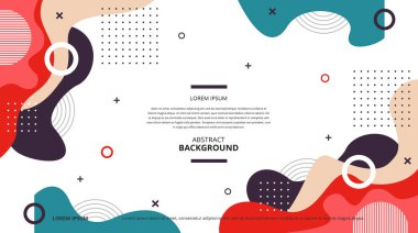 Çeşitli tasarım amaçları için soyut şekiller arka plan