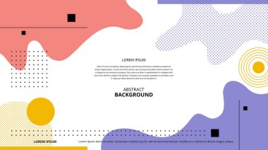 Çeşitli tasarım amaçları için soyut şekiller arka plan