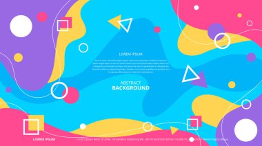 Çeşitli tasarım amaçları için soyut şekiller arka plan