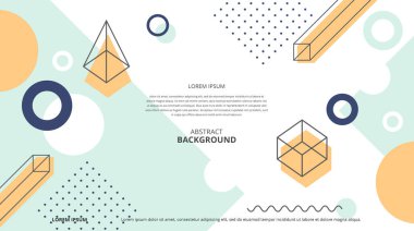 Çeşitli tasarım amaçları için soyut şekiller arka plan