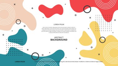 Çeşitli tasarım amaçları için soyut şekiller arka plan