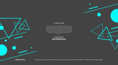 Çeşitli tasarım amaçları için soyut şekiller arka plan