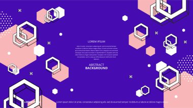 Çeşitli tasarım amaçları için soyut şekiller arka plan