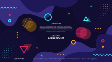 Çeşitli tasarım amaçları için soyut şekiller arka plan