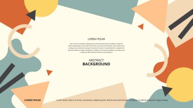 Çeşitli tasarım amaçları için soyut şekiller arka plan