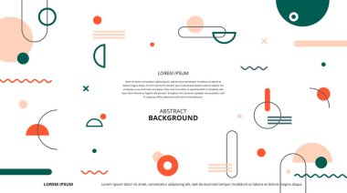 Çeşitli tasarım amaçları için soyut şekiller arka plan