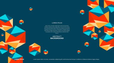 Çeşitli tasarım amaçları için soyut şekiller arka plan