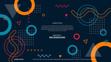 Çeşitli tasarım amaçları için soyut şekiller arka plan