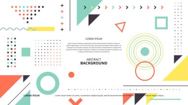 Çeşitli tasarım amaçları için soyut şekiller arka plan