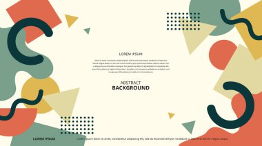 Çeşitli tasarım amaçları için soyut şekiller arka plan