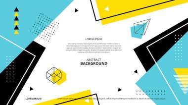 Çeşitli tasarım amaçları için soyut şekiller arka plan