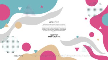 Çeşitli tasarım amaçları için soyut şekiller arka plan