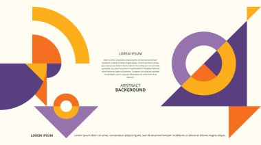 Çeşitli tasarım amaçları için soyut şekiller arka plan