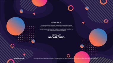 Çeşitli tasarım amaçları için soyut şekiller arka plan