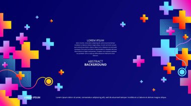 Çeşitli tasarım amaçları için soyut şekiller arka plan