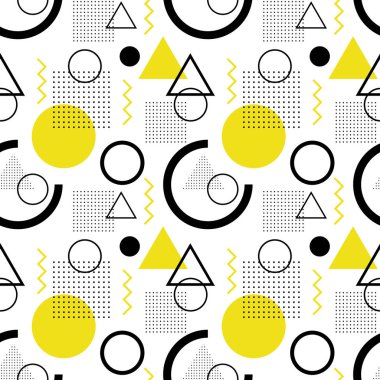 soyut geometrik şekiller desen