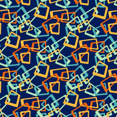 Abstract retro shapes pattern