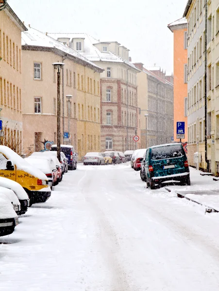 Kış aylarında sokak — Stok fotoğraf
