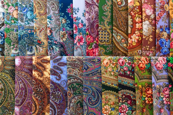Bufandas con motivos florales Imagen de stock